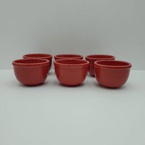 Faiancas Ideal Red Dessert Fruit Sauce Dip Berry Bowls Made in Portugal Red Bowl